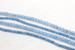 Aquamarine Jade ( Dyed ) Round Faceted Gemstone Beads 16" Strand