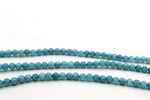 Turquoise Dyed Round Smooth Gemsstone Beads 16" Strand
