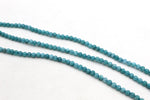 Turquoise Dyed Round Smooth Gemsstone Beads 16" Strand
