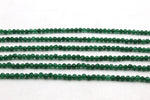 Green Jade ( Dyed ) Round Faceted Gemstone Beads 16" Strand