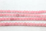 Rose Quartz Jade ( Dyed ) Round Faceted Gemstone Beads 16" Strand