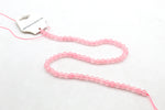 Rose Quartz Jade ( Dyed ) Round Faceted Gemstone Beads 16" Strand