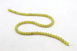 Olive Jade Round Smooth GemstoneBeads 16" Strand