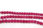 Pink Jade ( Dyed ) Round Faceted Gemstone Beads 16" Strand