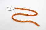 Orange Jade ( Dyed ) Round Smooth Gemstone Beads 16" Strand