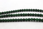Green Jade ( Dyed ) Round Smooth Gemstone Beads 16" Strand