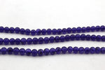 Purple Jade ( Dyed ) Round Smooth Gemstone Beads 16" Strand