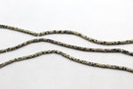 Dalmantian Bamboo 4 x 13 mm Gemstone Beads 16" Strand