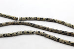 Dalmantian Bamboo 4 x 13 mm Gemstone Beads 16" Strand