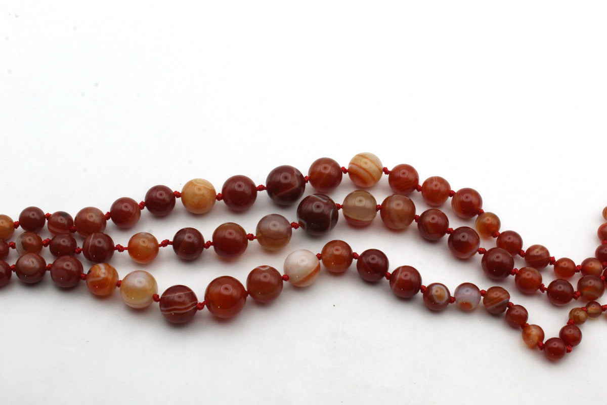 Carnelian Neckless Gemstone Beads 16" Strand