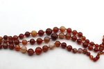 Carnelian Neckless Gemstone Beads 16" Strand