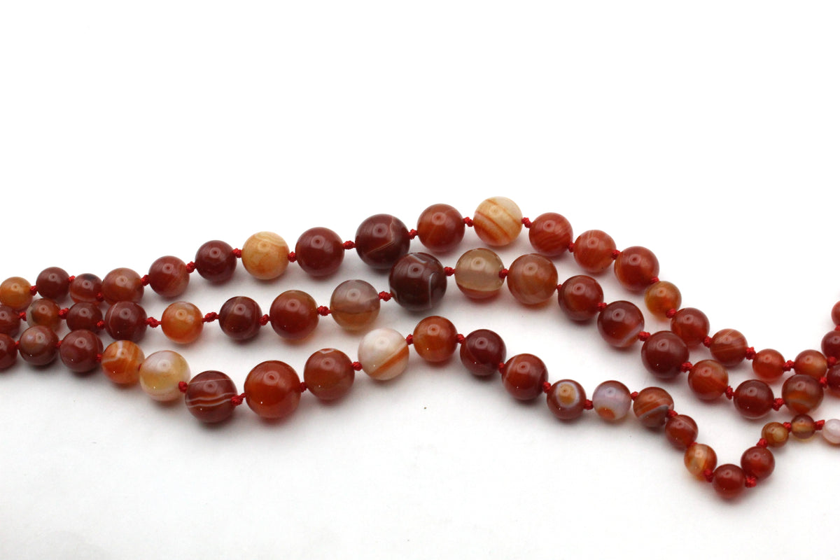 Carnelian Neckless Gemstone Beads 16" Strand