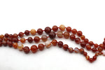 Carnelian Neckless Gemstone Beads 16" Strand
