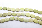 Lime Jasper Square Flat 18 x 25 mm Gemstone Beads 16" Strand