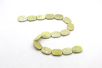 Lime Jasper Square Flat 18 x 25 mm Gemstone Beads 16" Strand