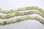 Lime Jasper Square Flat 21 x 29 mm Gemstone Beads 16" Strand