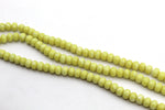 Lime Jasper Rondelle Smooth 10 x 7 mm 16" Strand