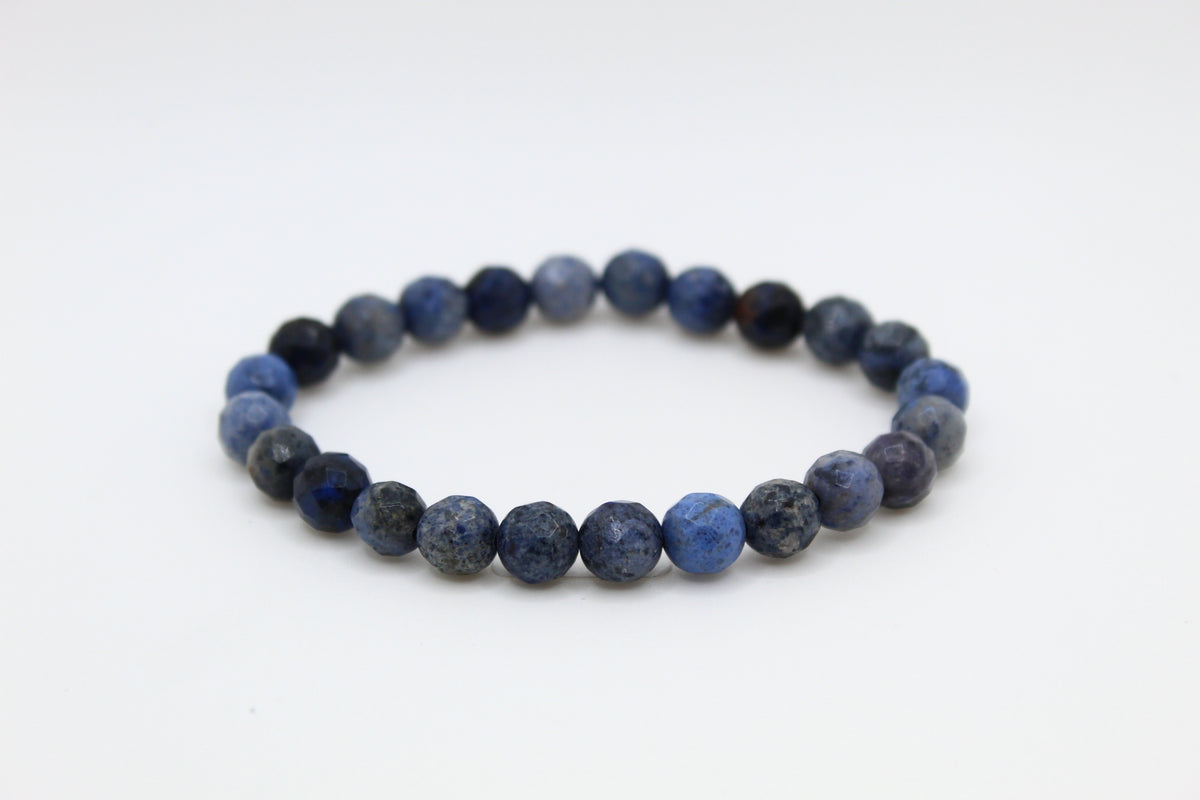 Dumortierite Faceted Bracelet