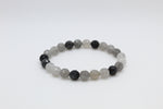 Cloudy Quardz Faceted Bracelet