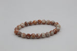 Red Network Jasper Faceted Bracelet