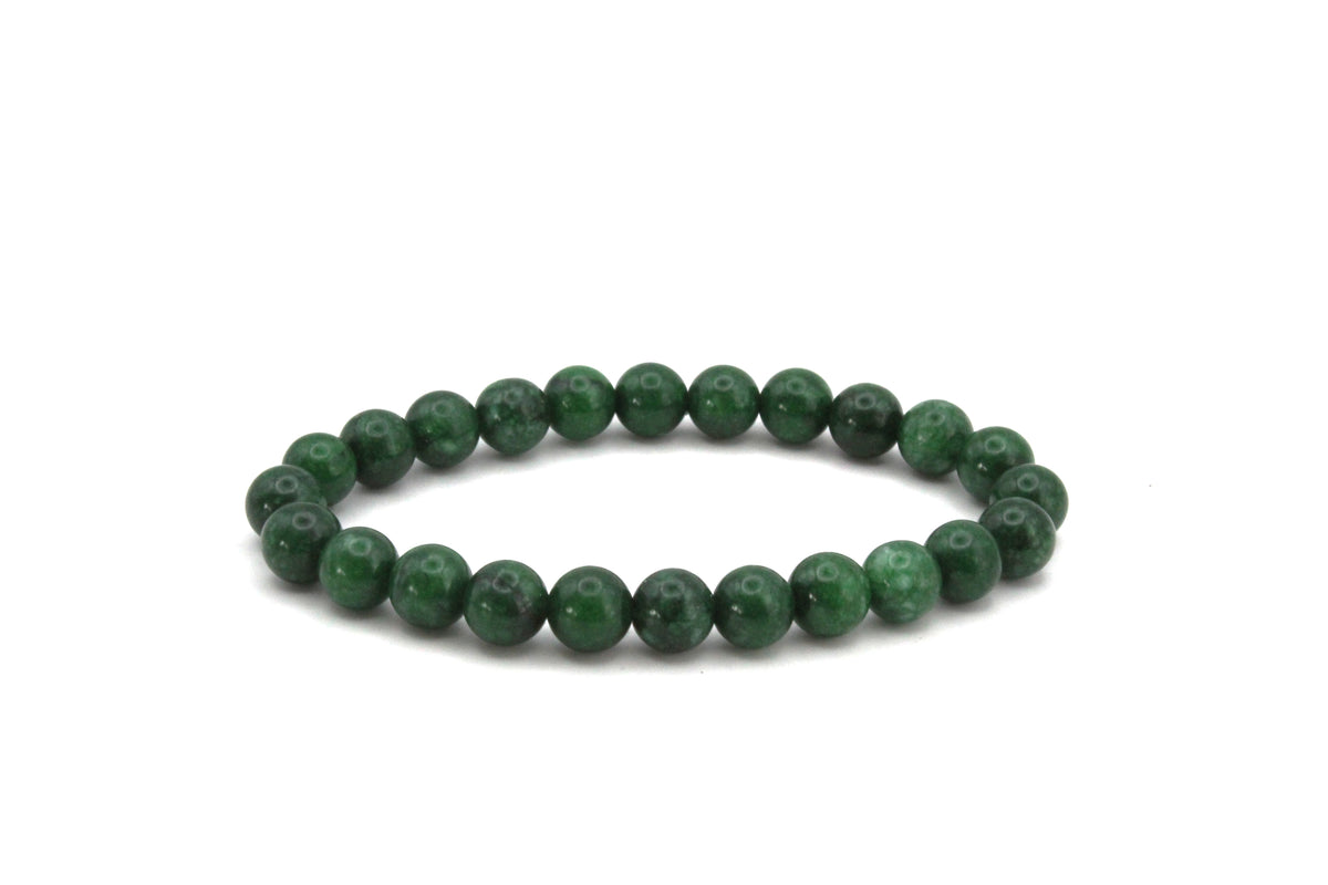 Green Quartz Round Smooth Bracelet