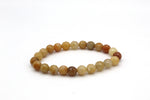 Yellow Jade Round Faceted Bracelet