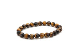 Tigers Eye Round Faceted Bracelet
