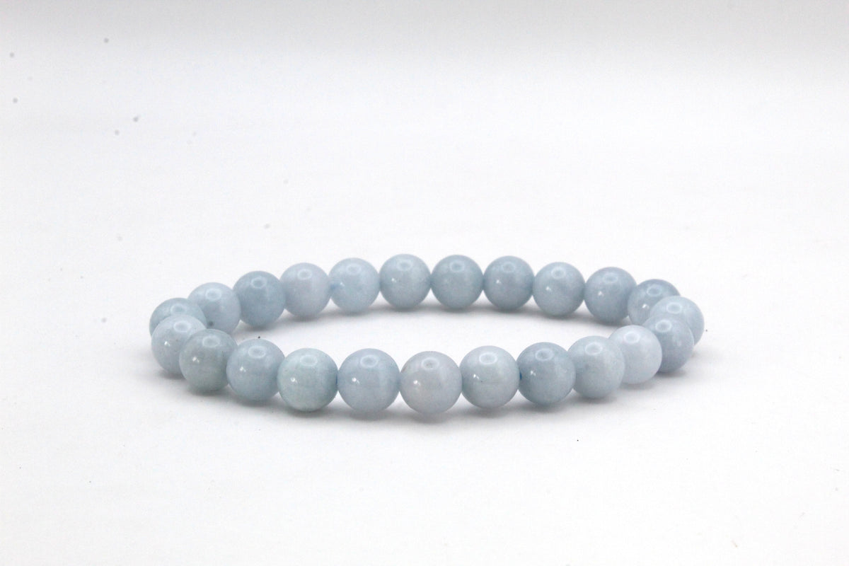 Dyed Blue Round Smooth Bracelet