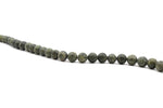 Green Leopard Skin Jasper Round Smooth Gemstone Beads 16'' Strand ***