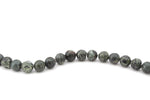 Green Leopard Skin Jasper Round Smooth Gemstone Beads 16'' Strand ***