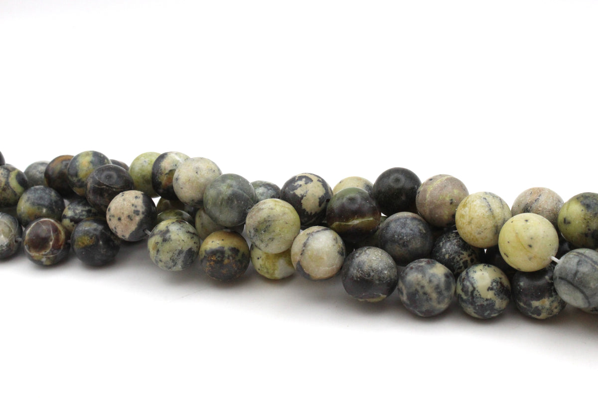 Yellow Turquoise Round Smooth Gemstone Beads 16'' Strand