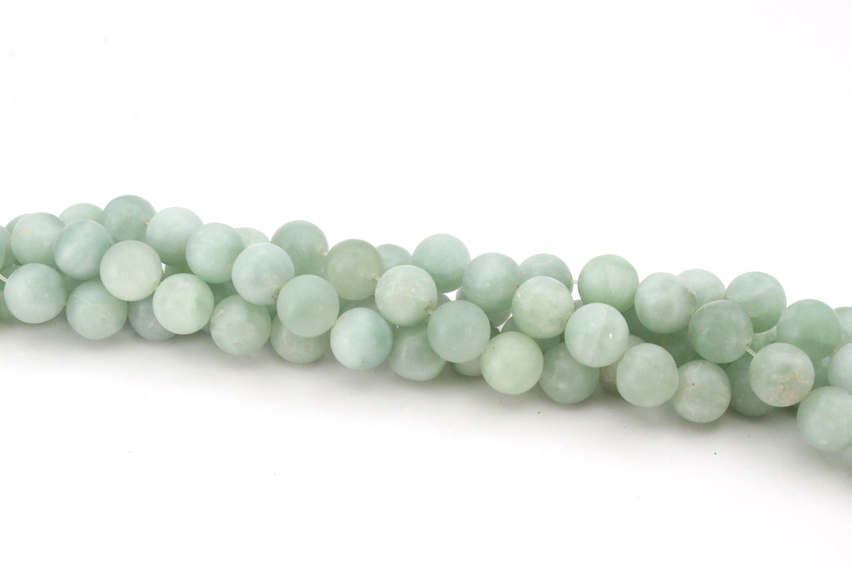 Amazonite Round Smooth Gemstone Beads 16'' Strand