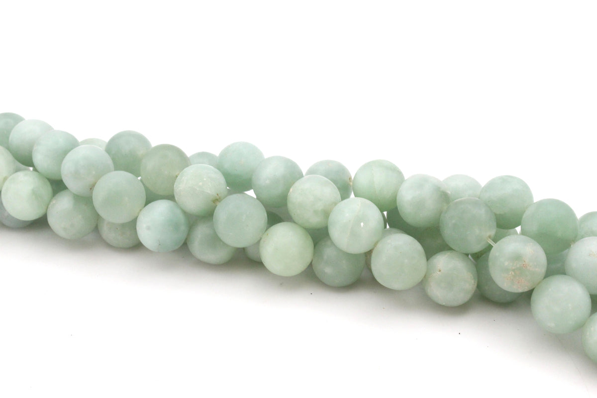 Amazonite Round Smooth Gemstone Beads 16'' Strand