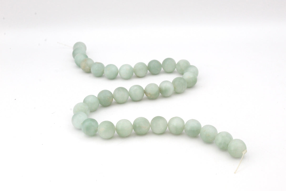 Amazonite Round Smooth Gemstone Beads 16'' Strand