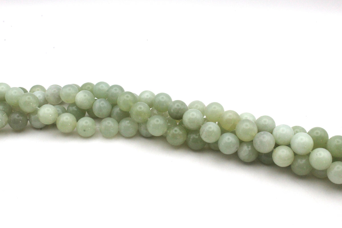 New Jade Round Smooth Gemstone Beads 16'' Strand
