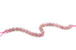 Cherry Quartz Round Smooth Gemstone Beads Half Strand ***