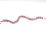 Cherry Quartz Round Smooth Gemstone Beads Half Strand ***
