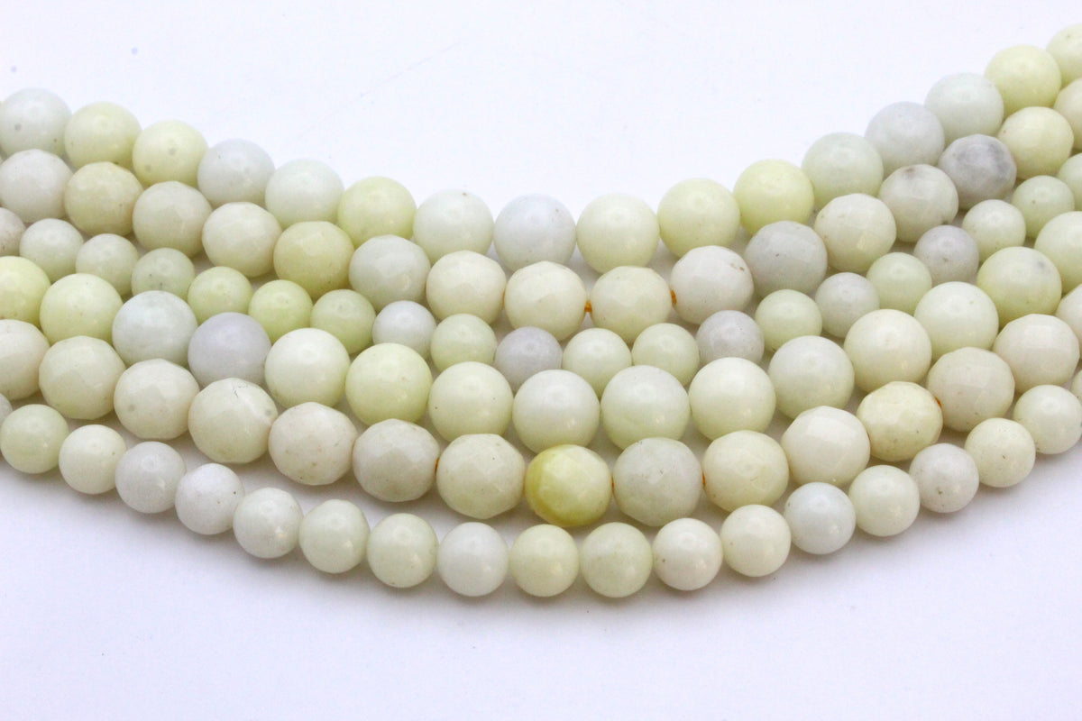 Ivory Jasper Round Gemstone Beads 16'' Strand