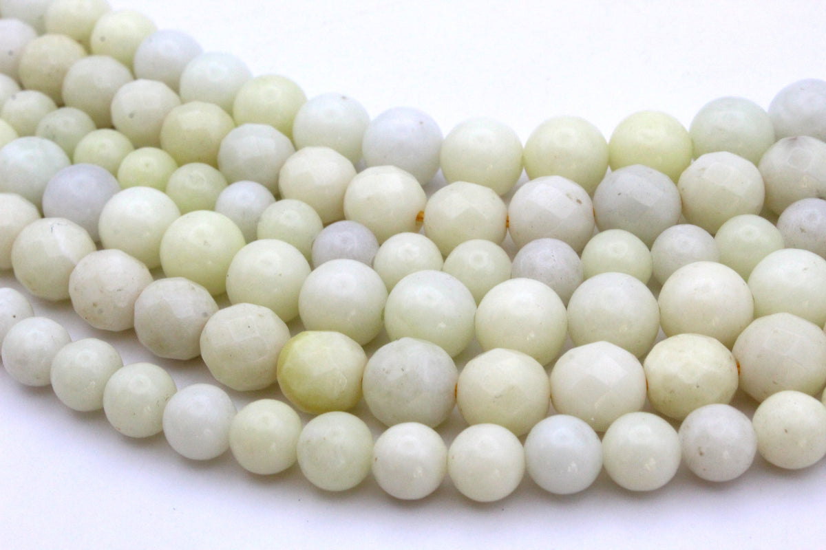 Ivory Jasper Round Gemstone Beads 16'' Strand