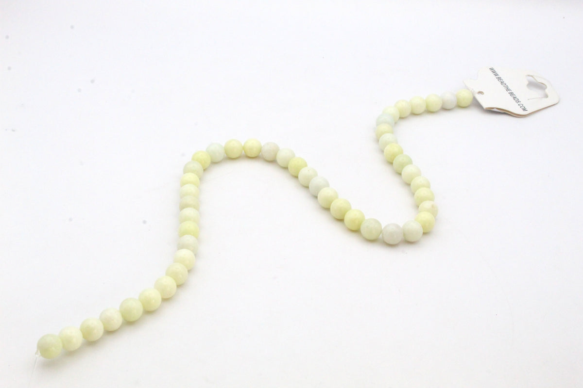 Ivory Jasper Round Gemstone Beads 16'' Strand