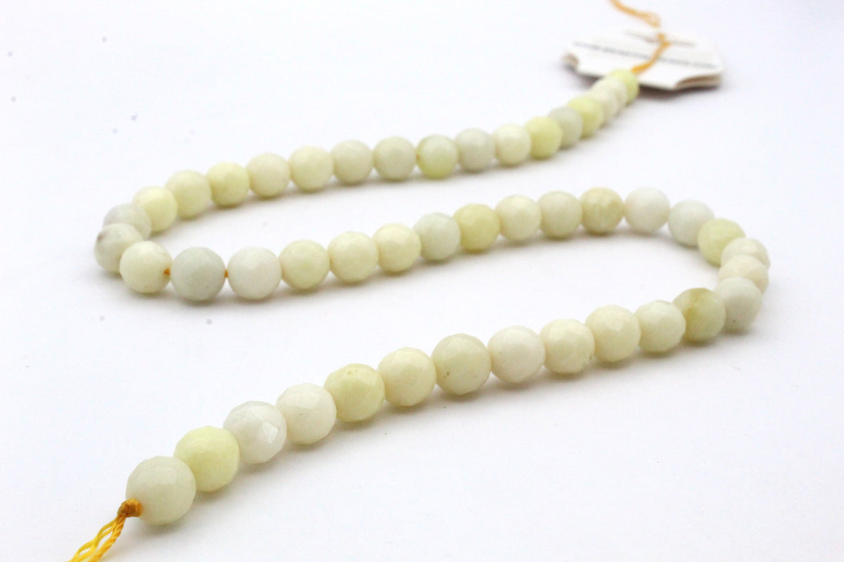 Ivory Jasper Round Gemstone Beads 16'' Strand
