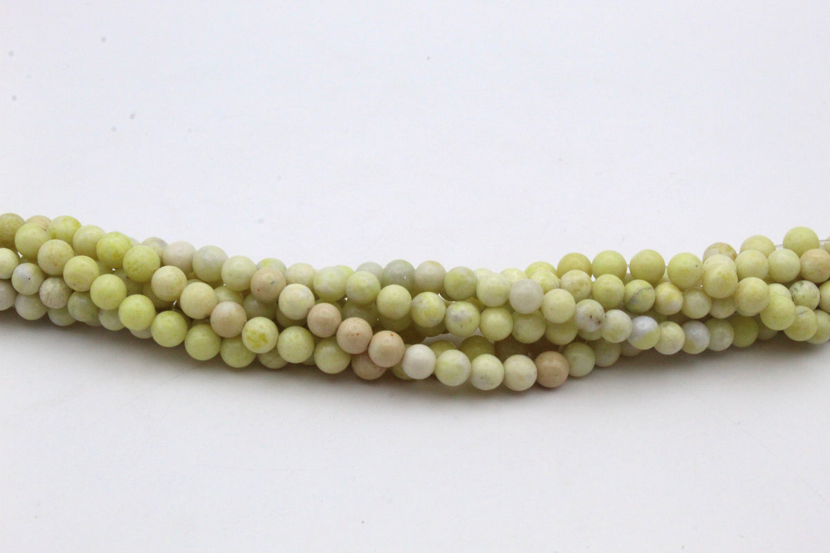 Pineapple Jasper Round Gemstone Beads 16'' Strand