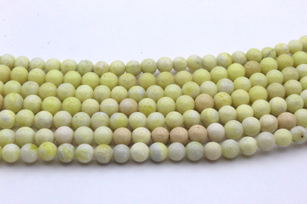 Pineapple Jasper Round Gemstone Beads 16'' Strand