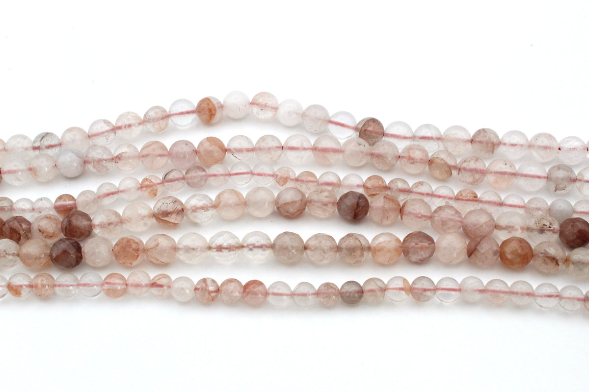 Red Tangerine Quartz, 16 inches strand