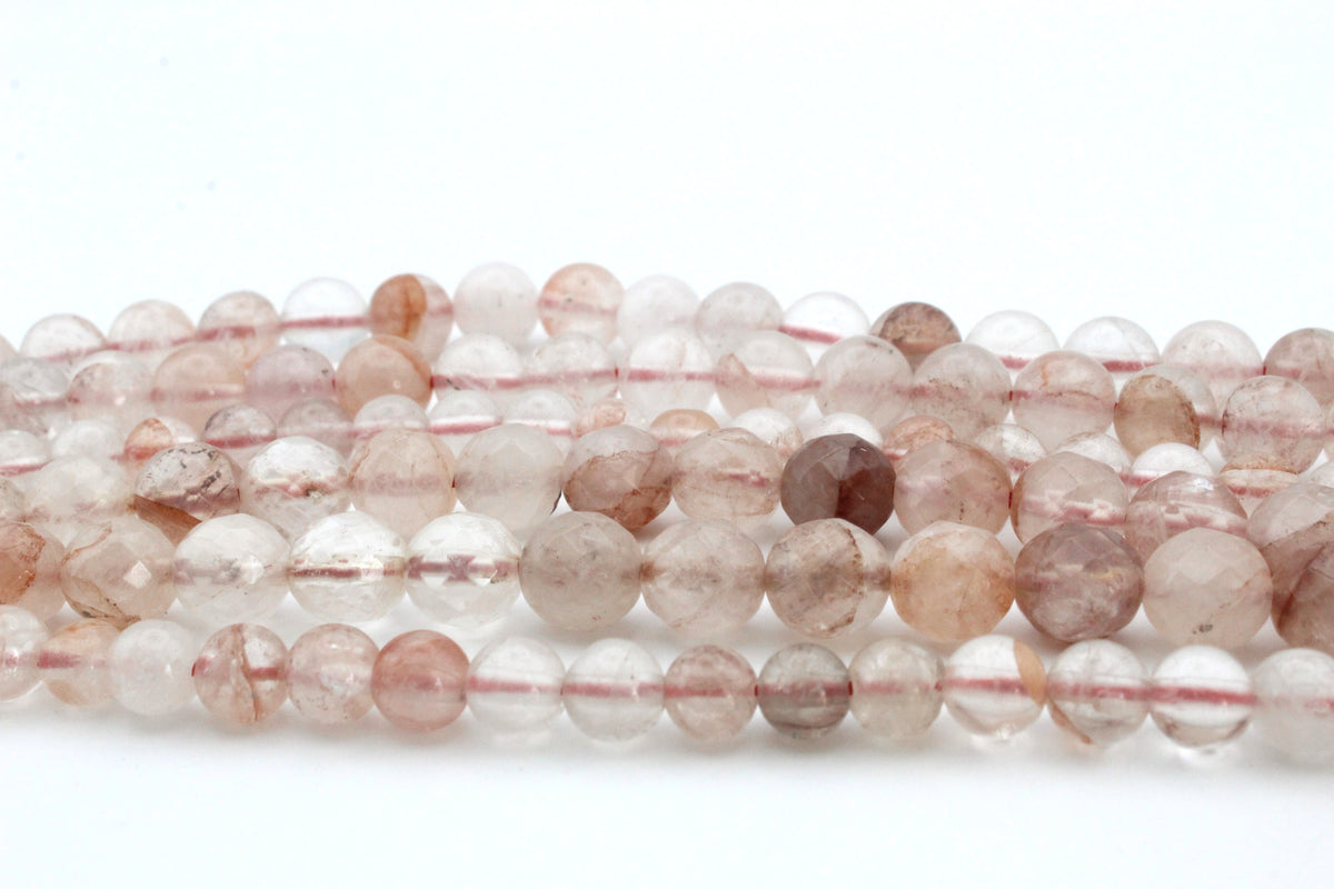 Red Tangerine Quartz, 16 inches strand