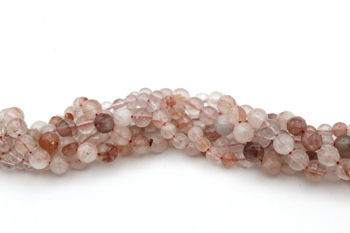 Red Tangerine Quartz, 16 inches strand