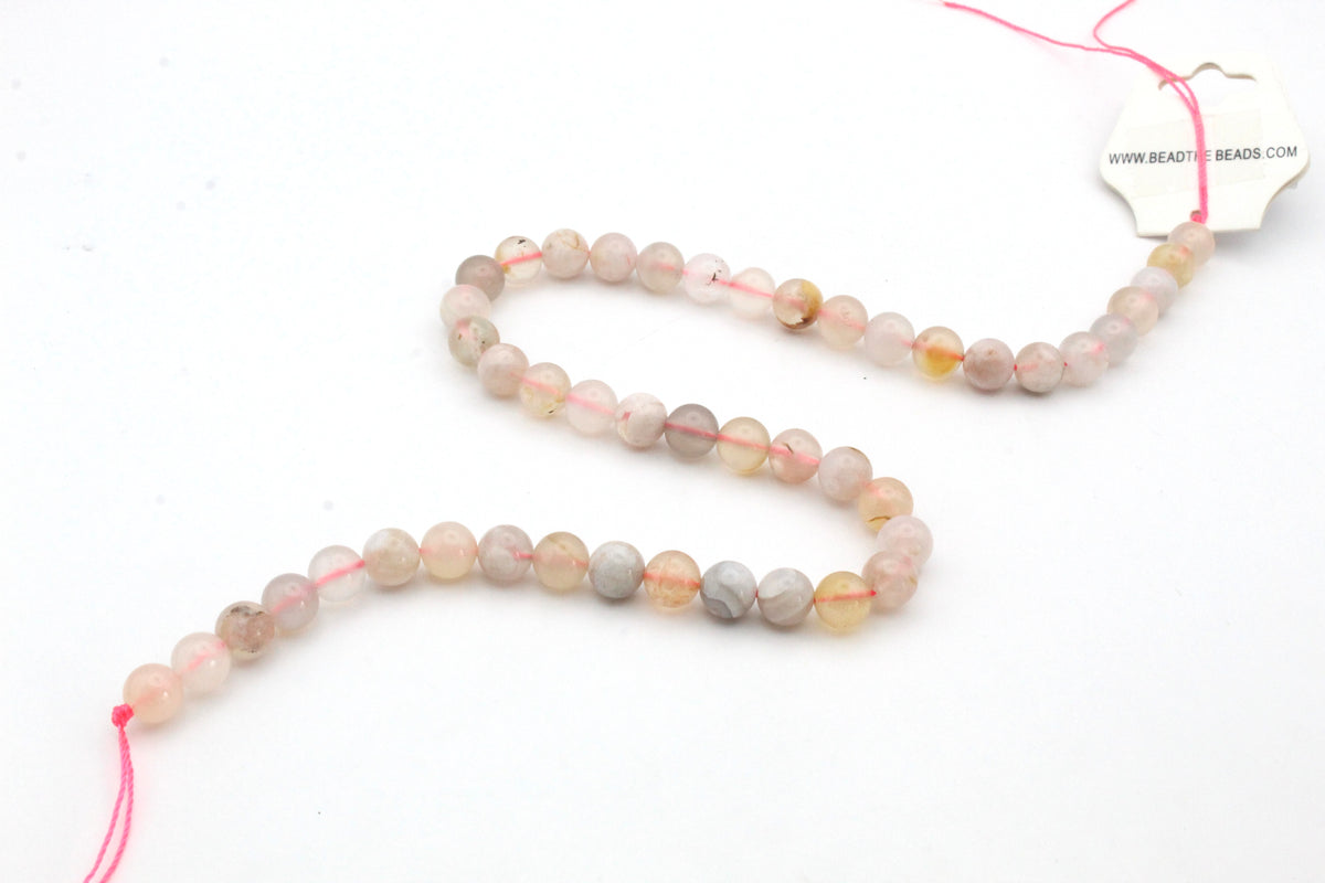 Sakura Agate Round, 16 inches strand