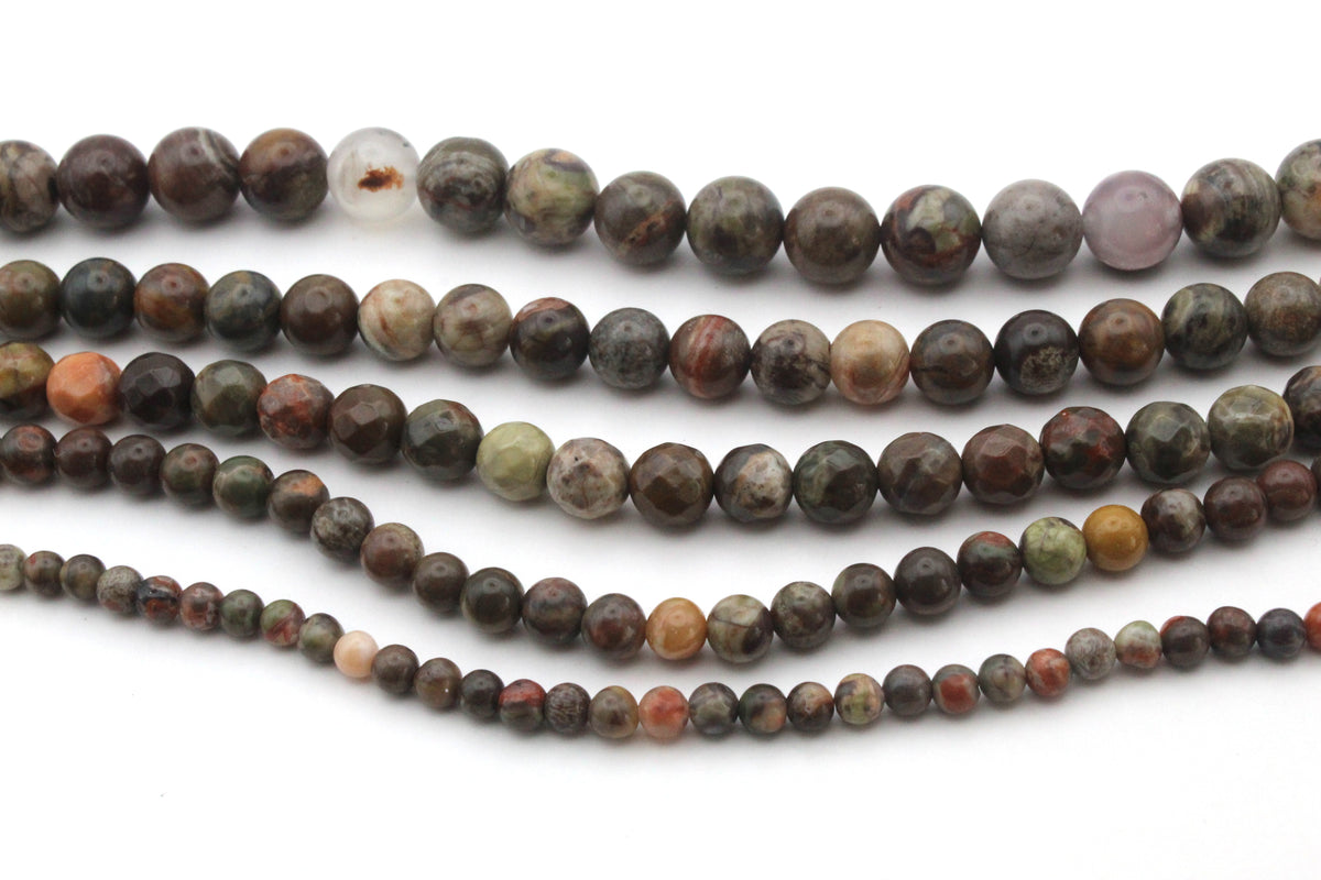 Ocean Jasper Round, 16 inches Strand