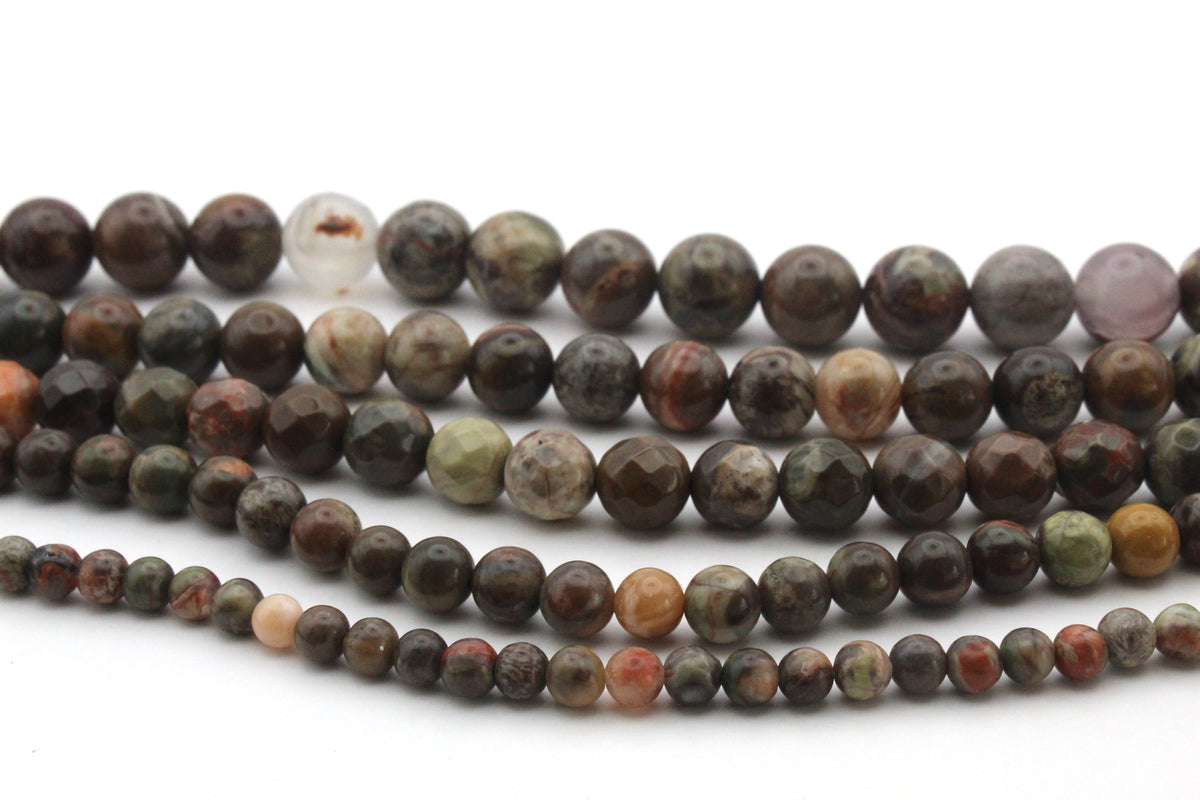 Ocean Jasper Round, 16 inches Strand