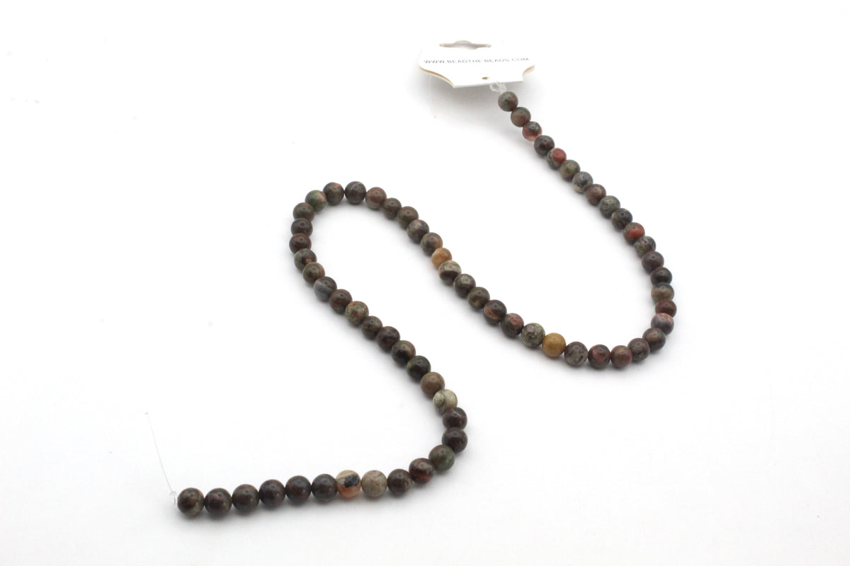 Ocean Jasper Round, 16 inches Strand